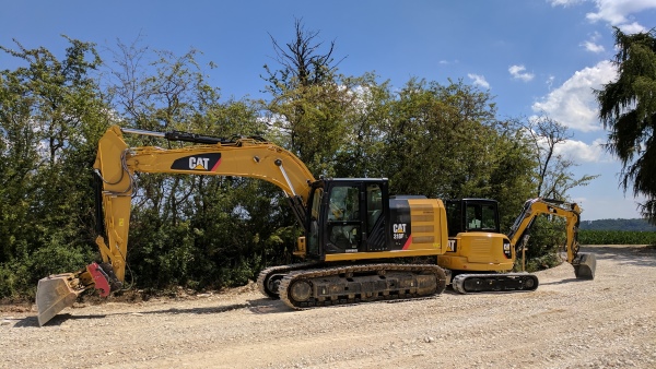 20t und 5,5t Kettenbagger